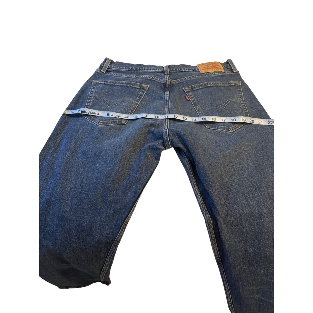 Levi's‎ 505 Mens Jeans 34x32 Dark Wash Regular Fit Straight Leg Denim Pants - Picture 6 of 7